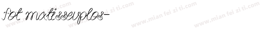fot matissevplos字体转换